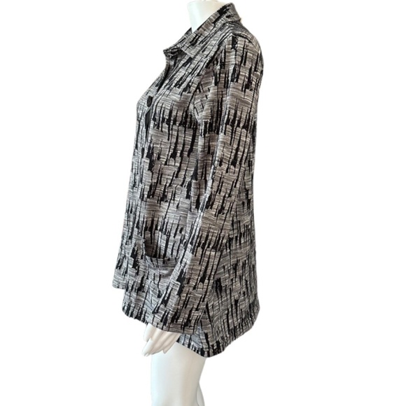 PARSLEY & SAGE Womens S Over Shirt Light Jacket Pockets Abstract Print Artsy - Picture 5 of 14